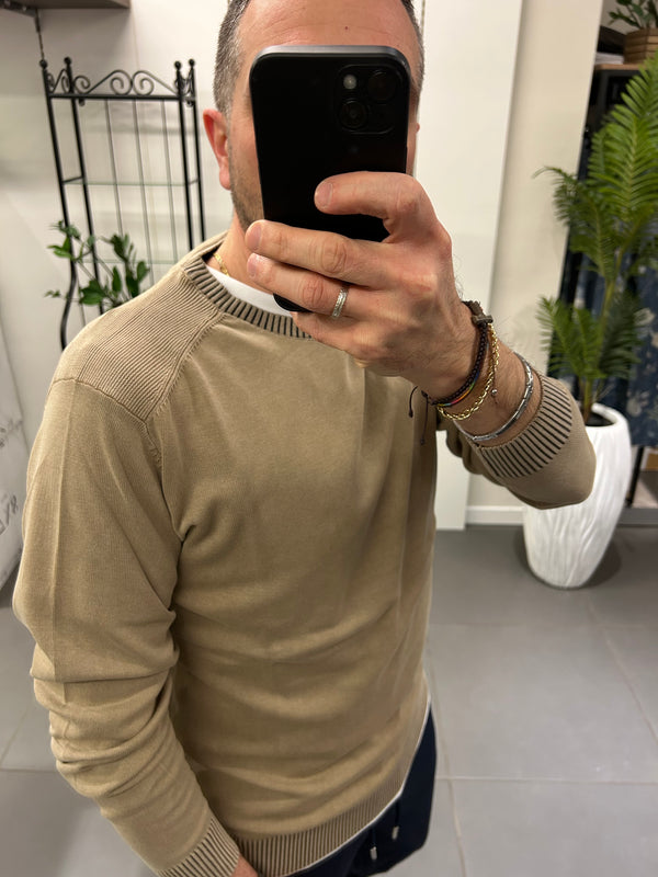 Maglioncino Cotone con inserto CONSENSO coloniale