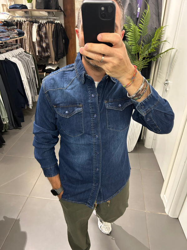 Camicia JEANS elasticizzata