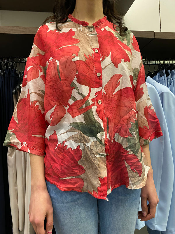 Camicia PEONIA rosso