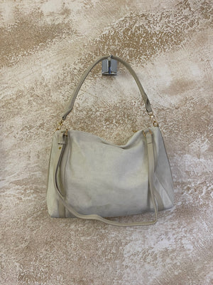 Borsa SCAMOSCIATA panna