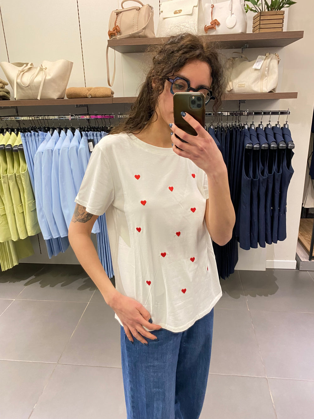 T-shirt RICAMI CUORi