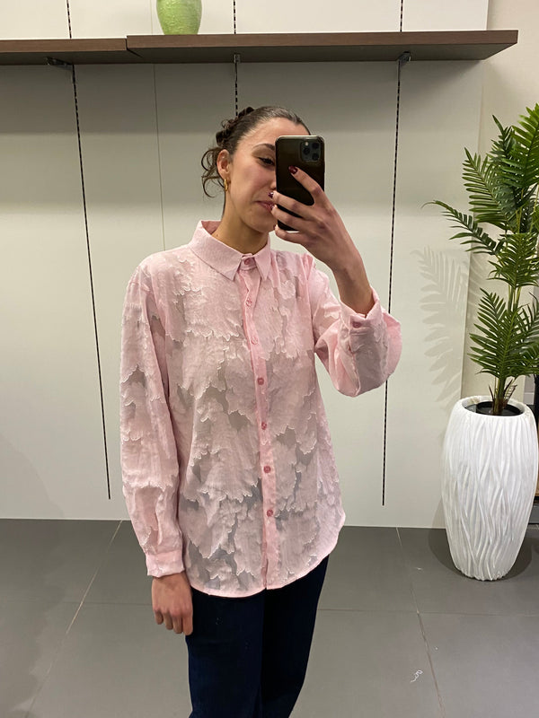 CAMICIA VELATA CON FIORI