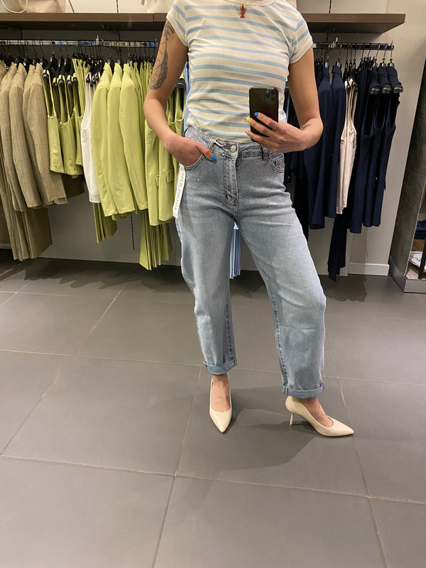 Jeans STRASS balloon