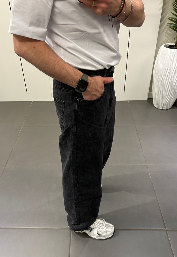JEANS BAGGY nero