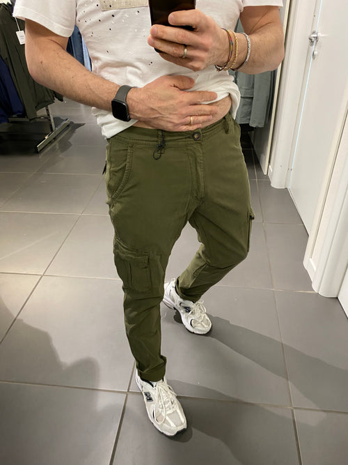 PANTALONE CARGO militare