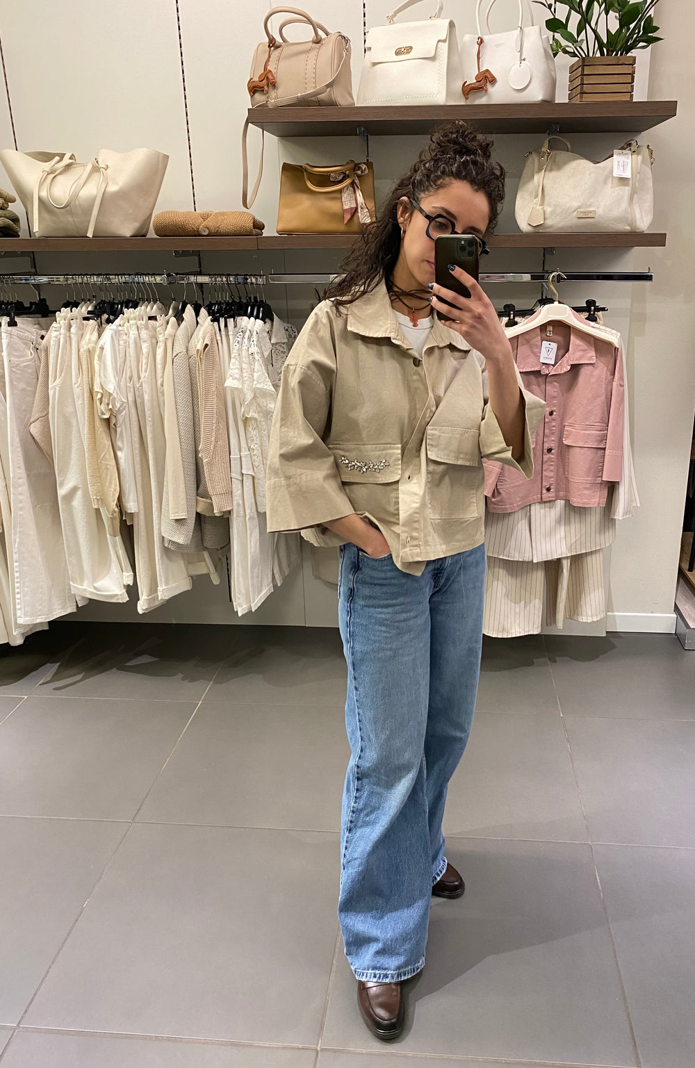 GIACCA cotone CALLA beige