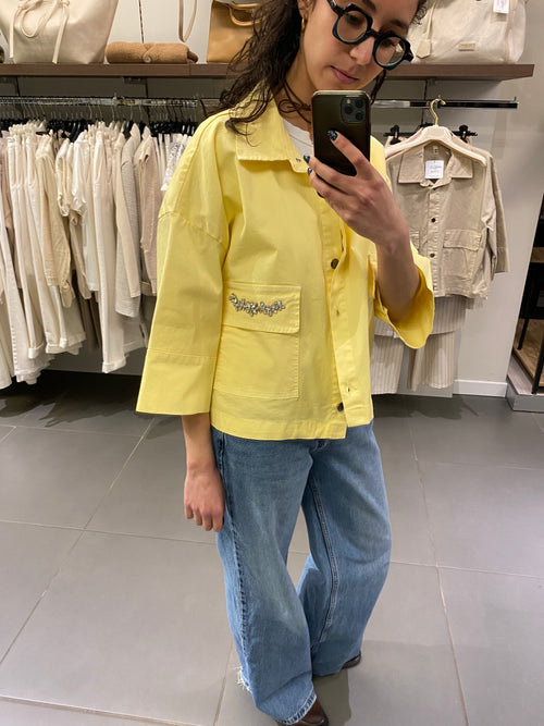 GIACCA cotone CALLA gialla