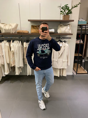 Felpa con stampa SPECIAL blu