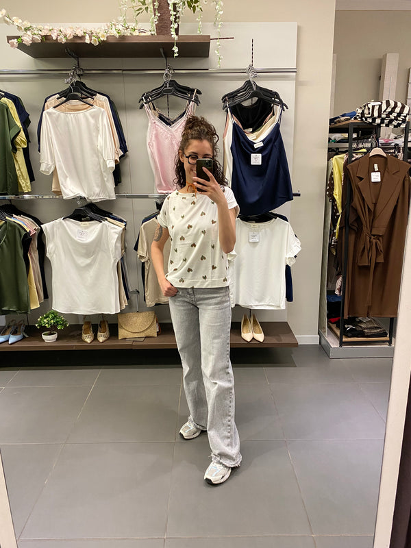 T-shirt CUORI verde