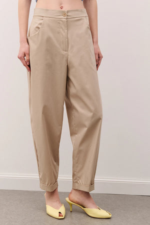 Pantalone BARREL beige