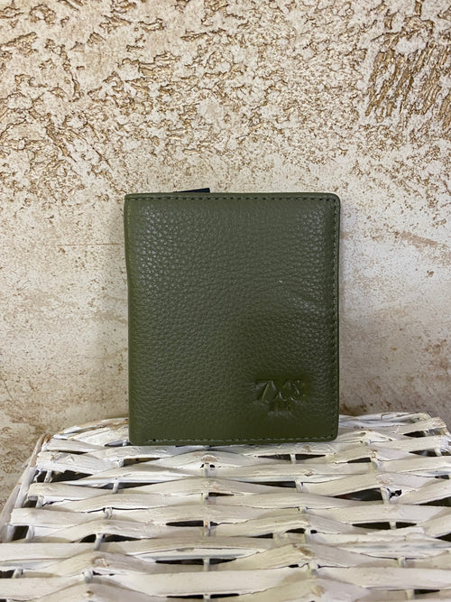 Portafogli vera pelle VERDE