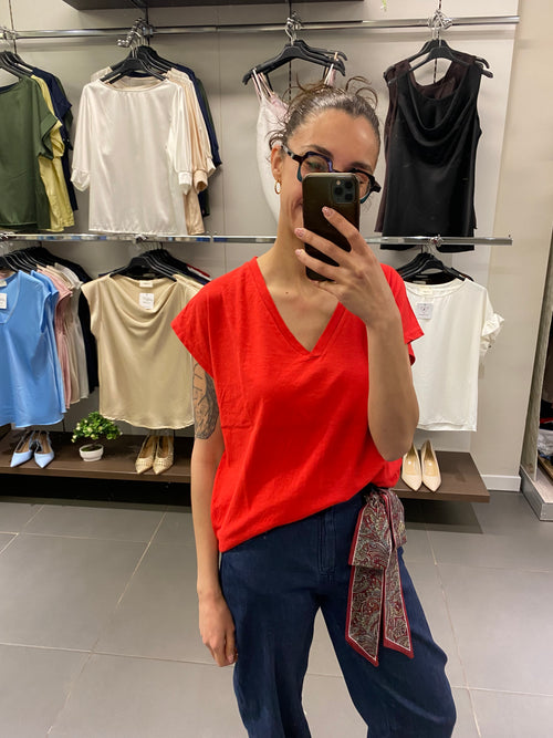 T-shirt MALIBÙ rosso