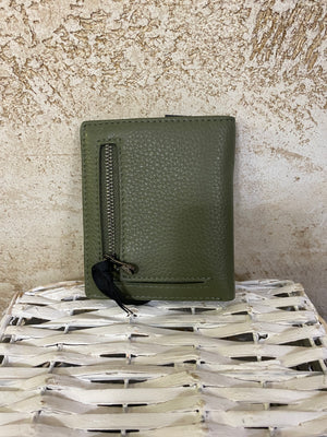 Portafogli vera pelle VERDE