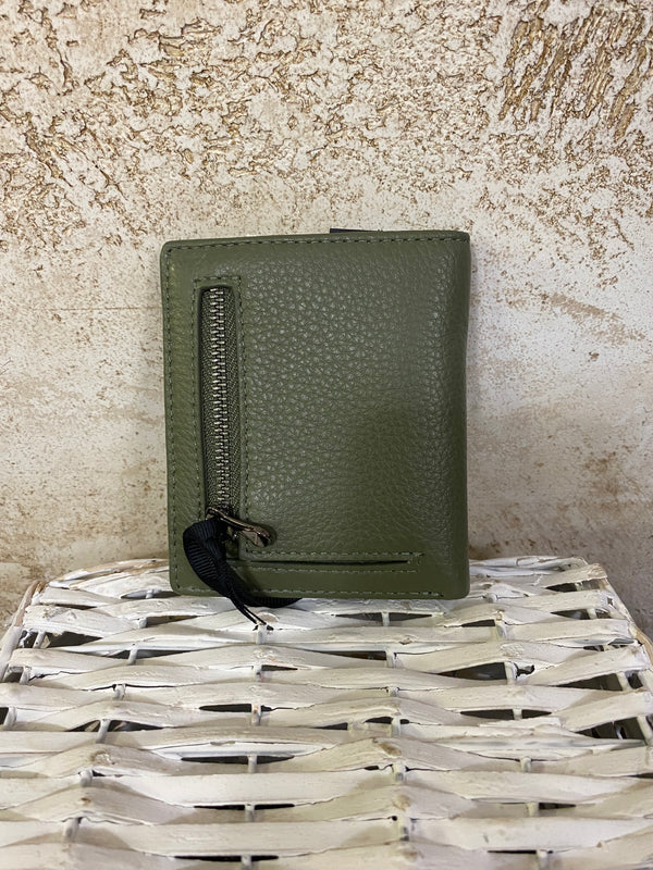 Portafogli vera pelle VERDE