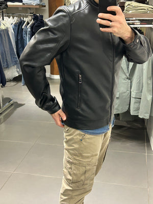 GIUBBINO in ecopelle nero