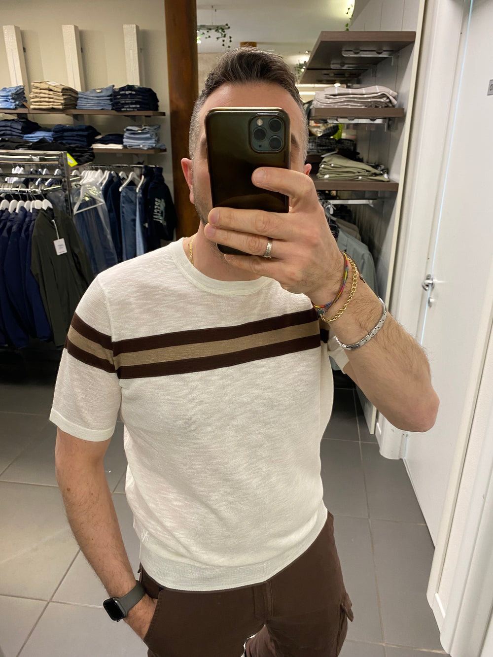 Maglia MANILA viscosa tabacco