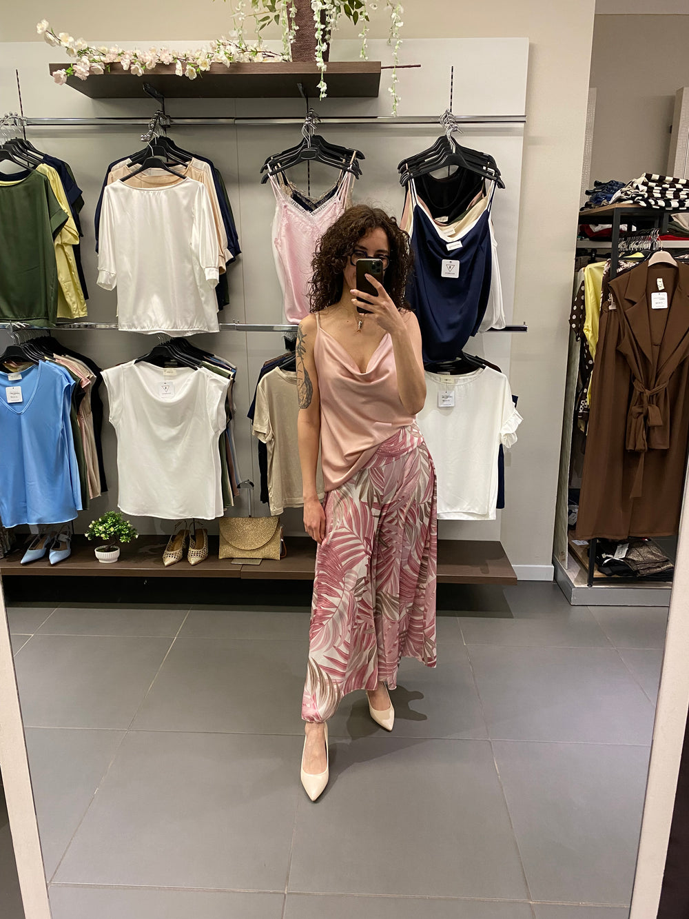 Canotta SATIN rosa