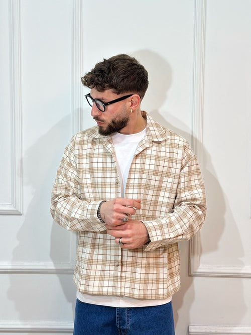 Camicia QUADRI beige