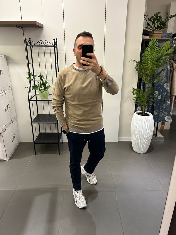 Maglioncino Cotone con inserto CONSENSO coloniale