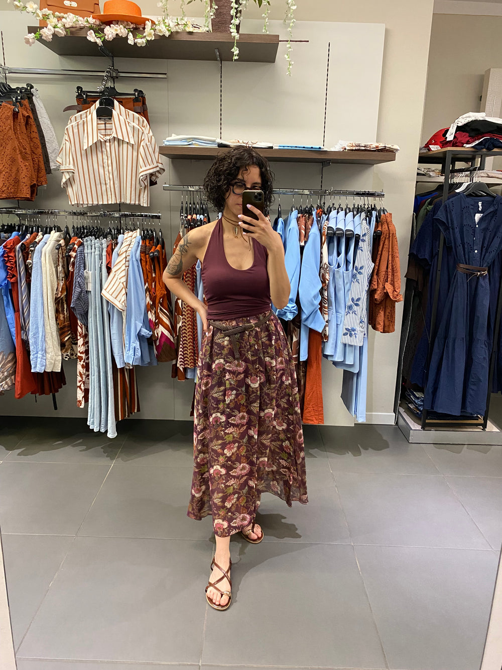 Top HALTER amarena