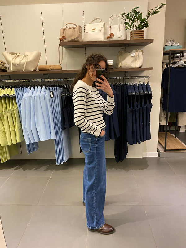 Maglioncino RIGA SOTTILE bianco