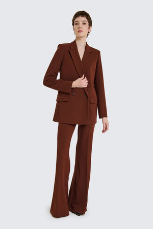 PANTALONE ELEGANTE A ZAMPA ruggine