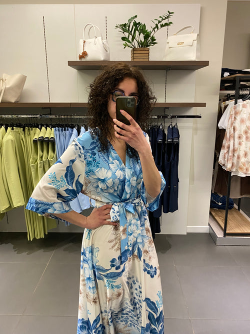 Abito KIMONO blu