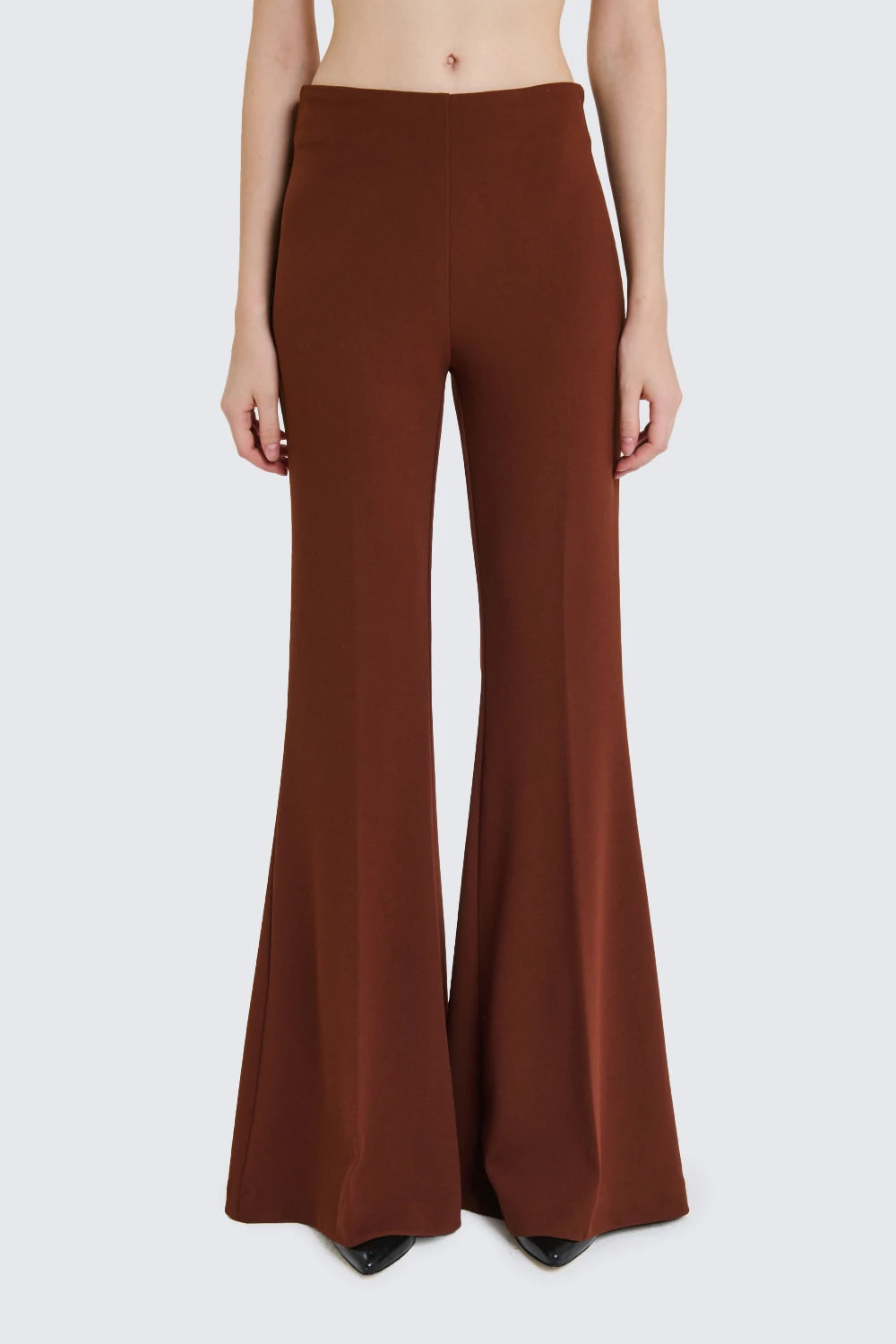 PANTALONE ELEGANTE A ZAMPA ruggine