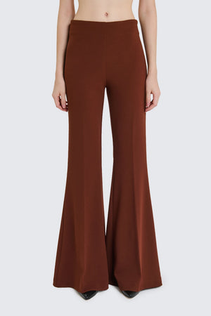 PANTALONE ELEGANTE A ZAMPA ruggine
