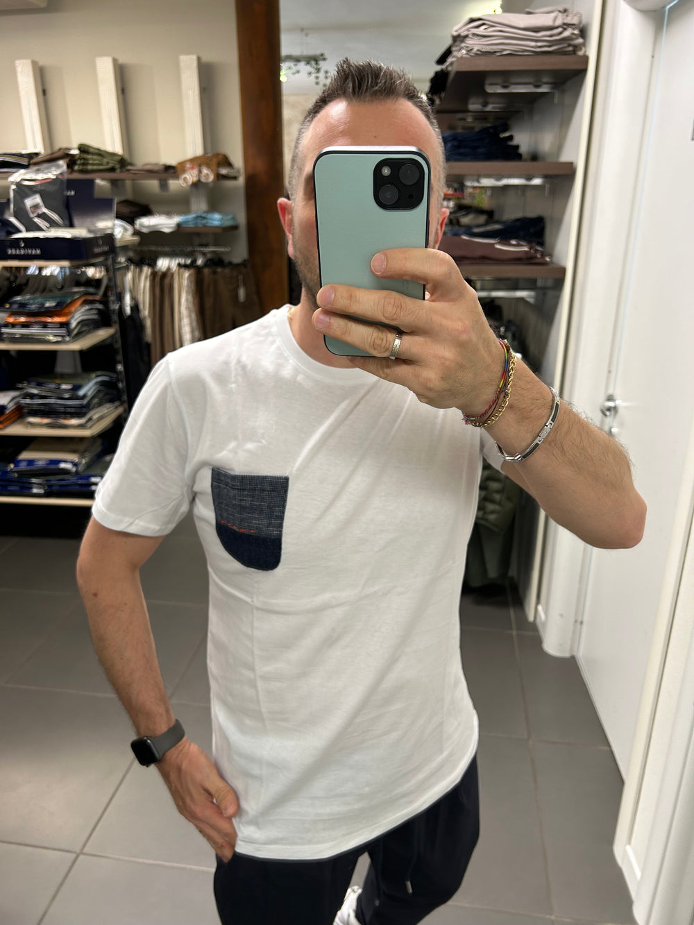 T-Shirt MADAGASCAR bianco/blu