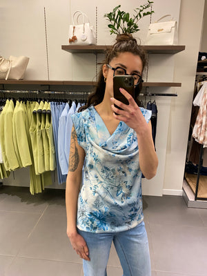 T-shirt SINGAPORE azzurro