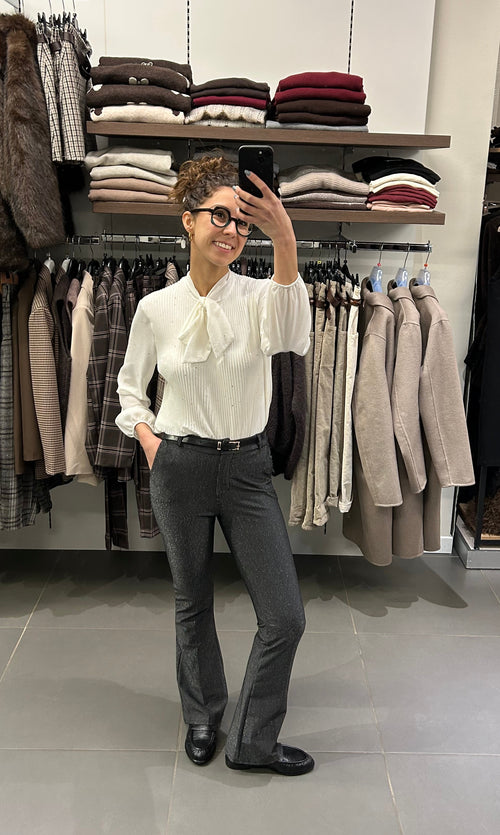 PANTALONE LUREX A ZAMPA