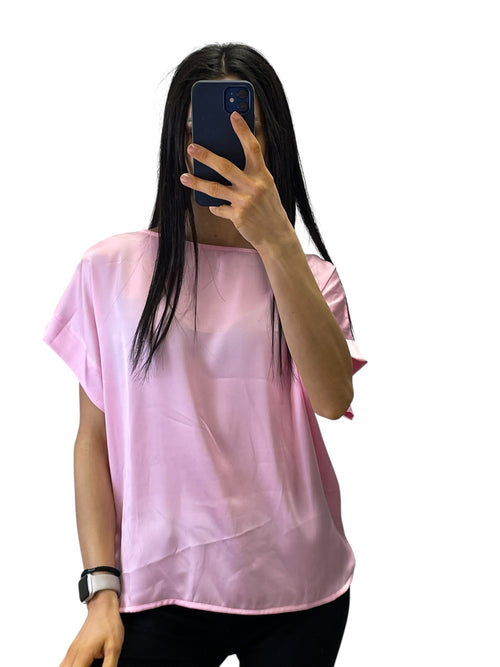 Casacca SATIN basic rosa