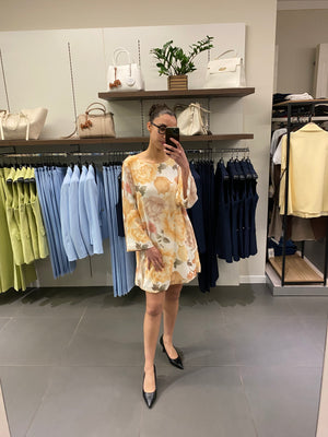 Abito corto FIOCCO giallo