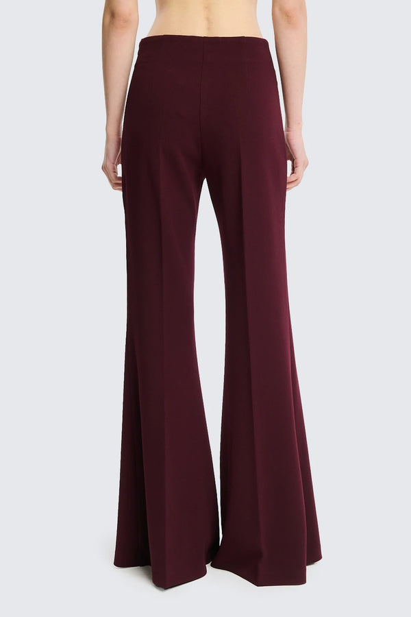 PANTALONE ELEGANTE A ZAMPA bordeaux