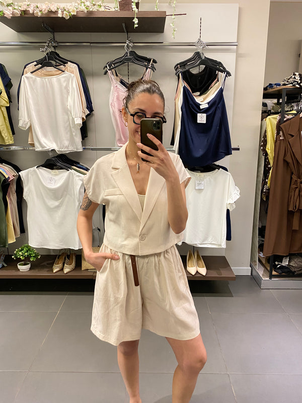 Camicia MARZAMEMI beige