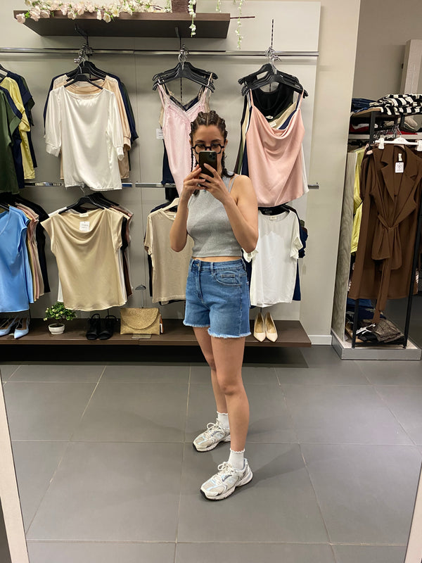 Shorts ALGERIA Denim medio