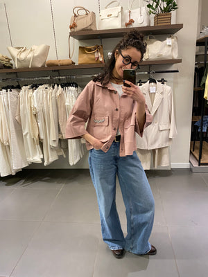 GIACCA cotone CALLA rosa