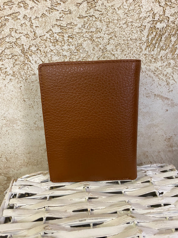 Portafogli vera pelle MARRONE