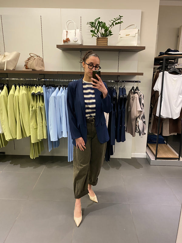 Blazer LAVORATO blu