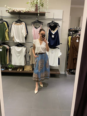 Gonna POLINESIA azzurro