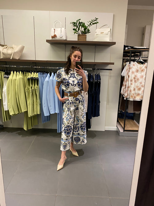 Panta-gonna CINA blu