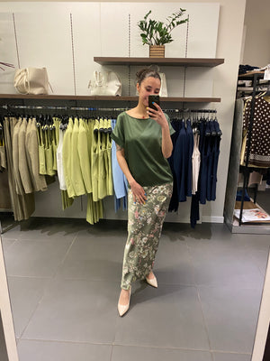 Casacca SATIN basic verde