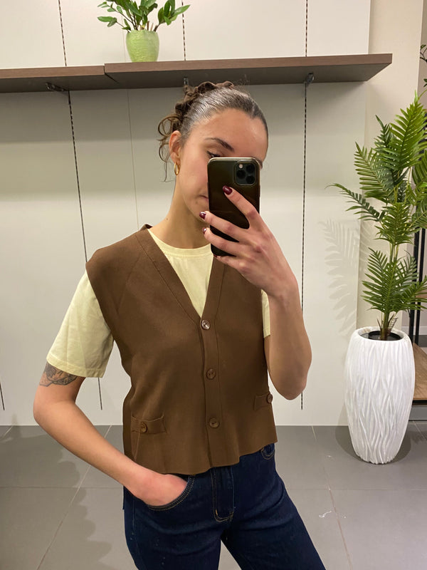 GILET IN VISCOSA