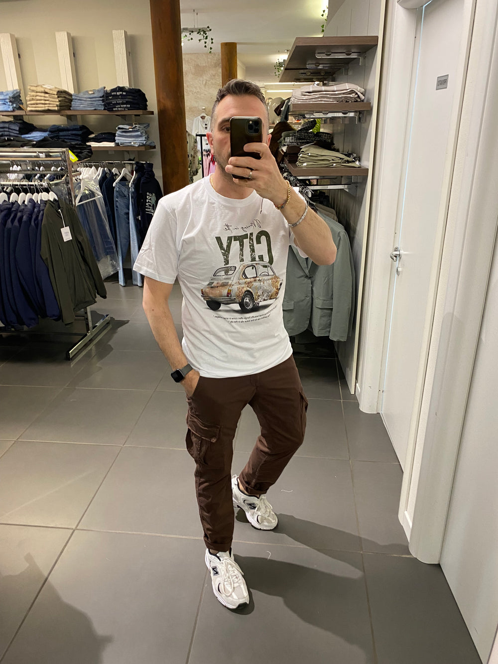 T-Shirt in cotone 500 bianco