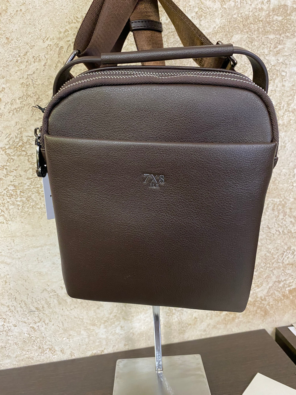 BORSELLO in pelle marrone