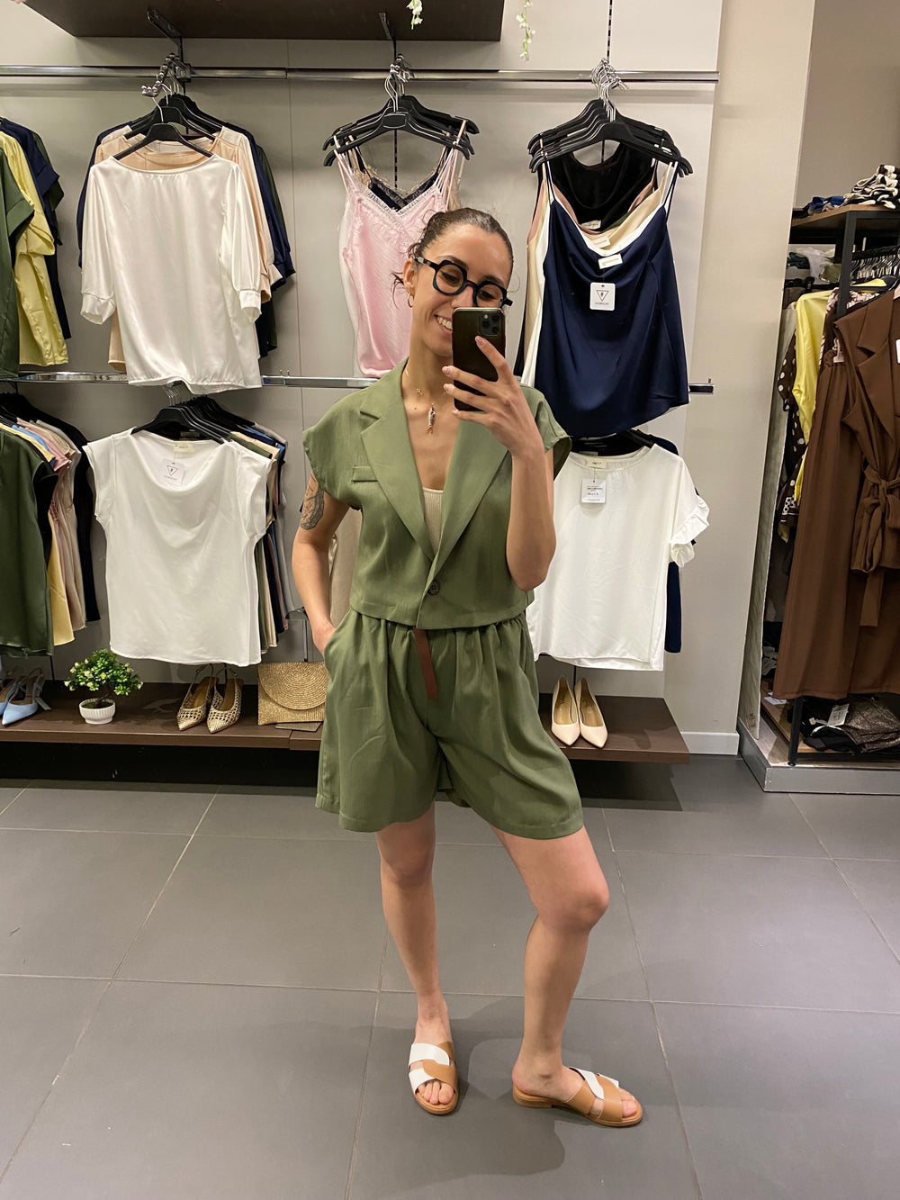 Camicia MARZAMEMI verde