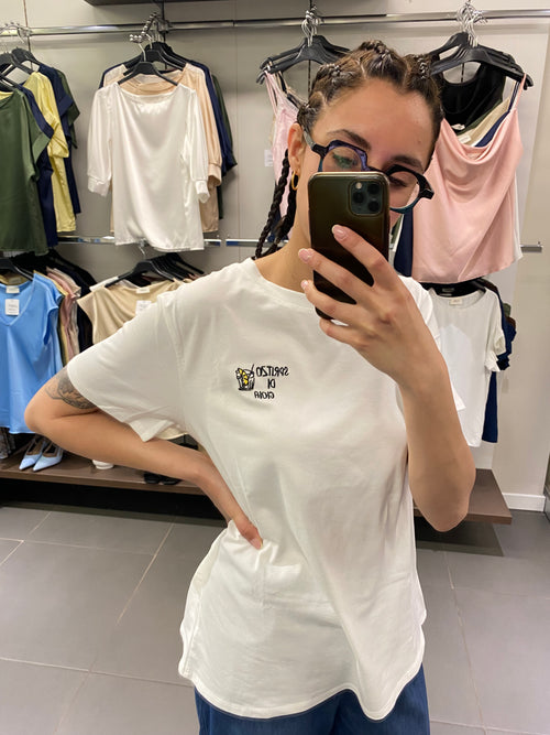 T-shirt SPRITZ bianco