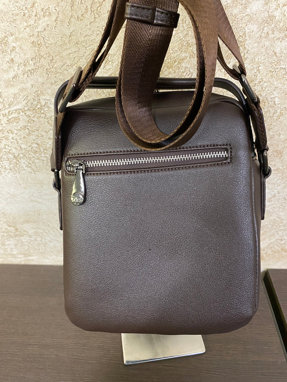 BORSELLO in pelle marrone