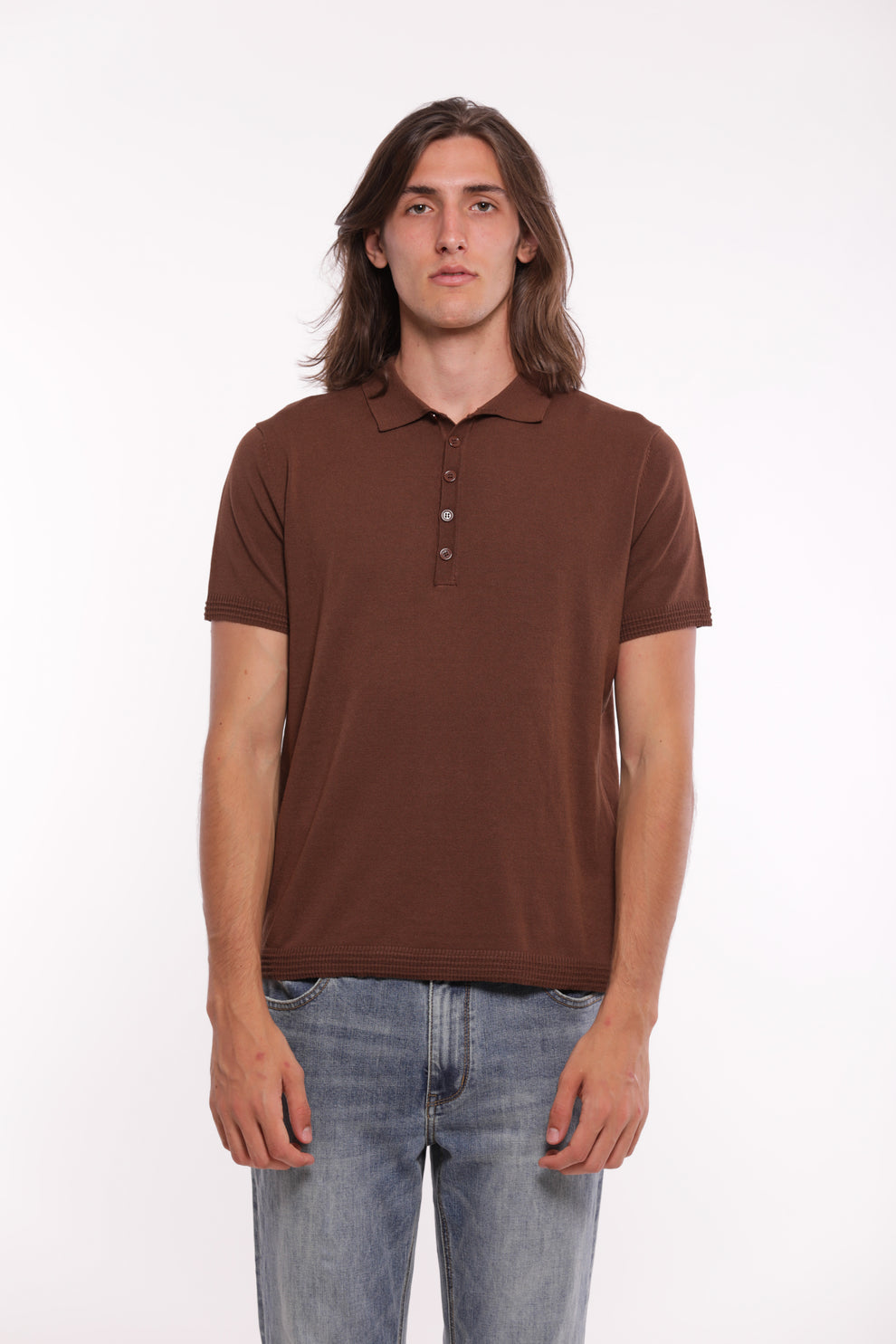 Polo in MAGLIA BASIC moro